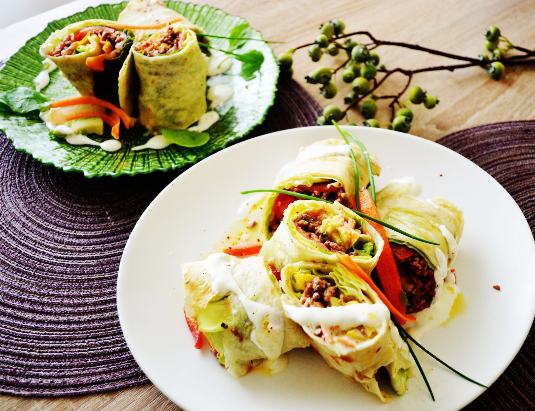 gut gewickelt Homemade Wraps!